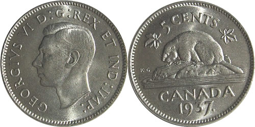 Grading George VI Five Cent