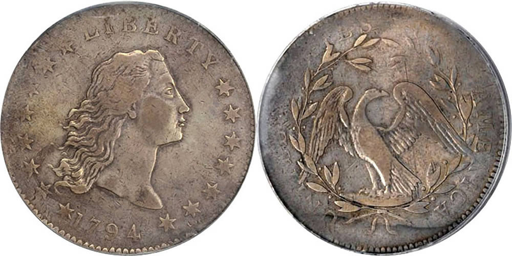 1794 Flowing Hair Dollar 