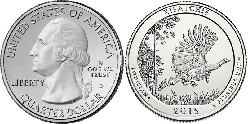 2015 D Kisatchie National Forest America the Beautiful Quarter 