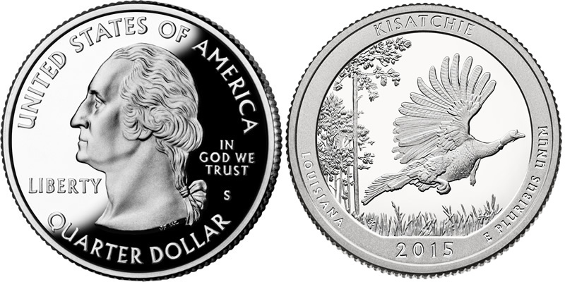 2015 S Kisatchie National Forest  America the Beautiful Quarter 