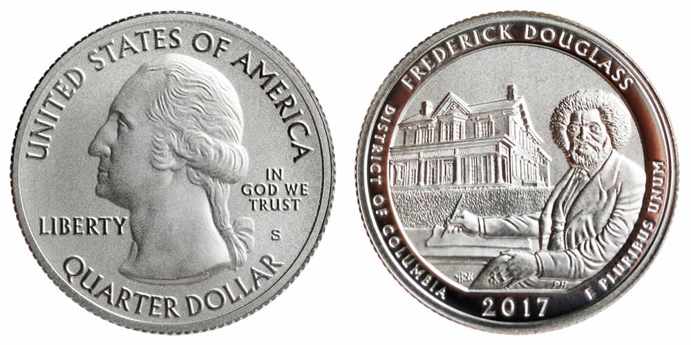 2017 S Frederick Douglass National Monument  America the Beautiful Quarter 