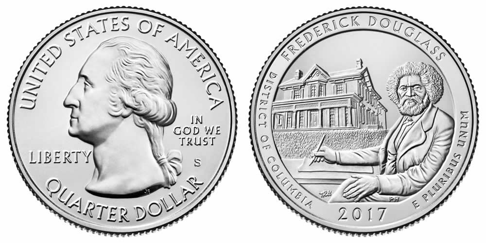 2017 S Frederick Douglass National Monument America the Beautiful Quarter 