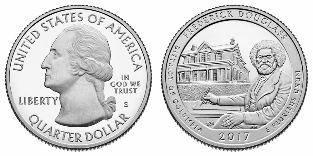 2017 S Frederick Douglass National Monument   America the Beautiful Quarter 