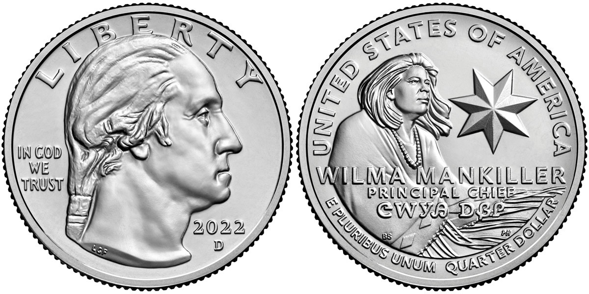 2022 D Wilma Mankiller American (Prominent) Women Quarter 