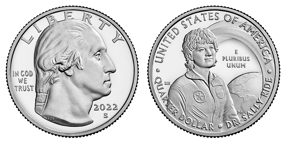 2022 S Sally Ride  American (Prominent) Women Quarter 