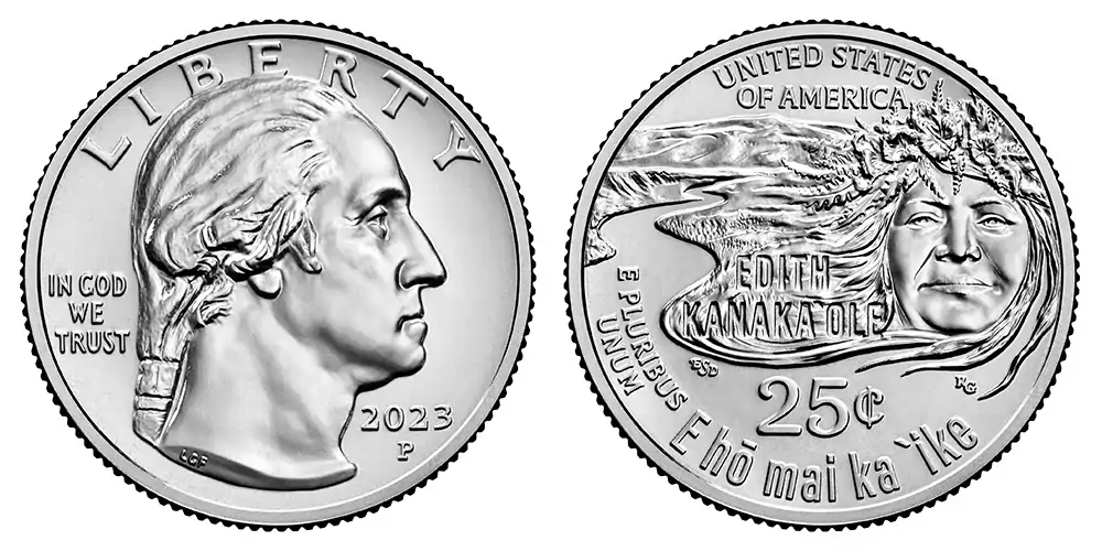 2023 P Edith Kanaka'ole American (Prominent) Women Quarter 