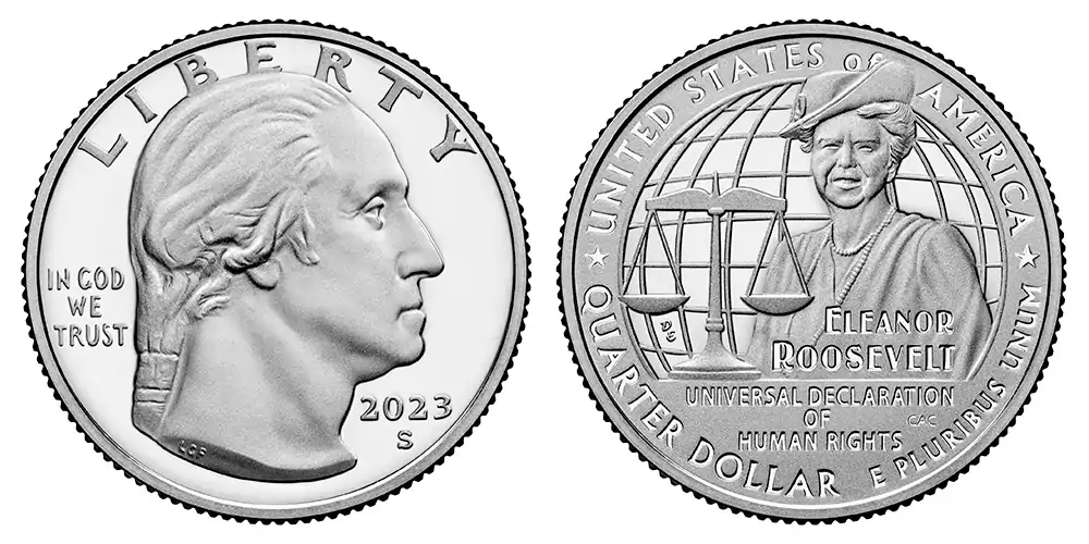 2023 S Eleanor Roosevelt   American (Prominent) Women Quarter 