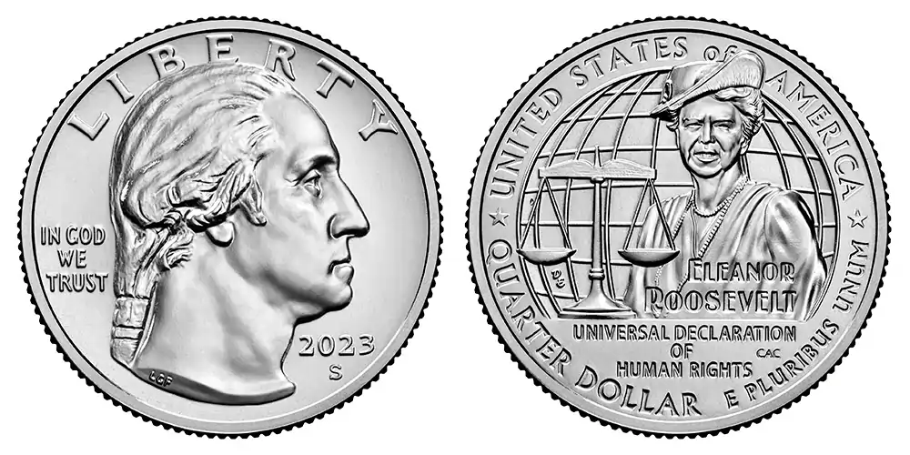 2023 S Eleanor Roosevelt American (Prominent) Women Quarter 