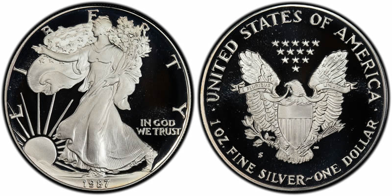 1987 S Proof American Silver Eagle 