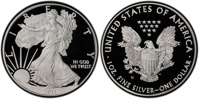 2011 W Proof American Silver Eagle 