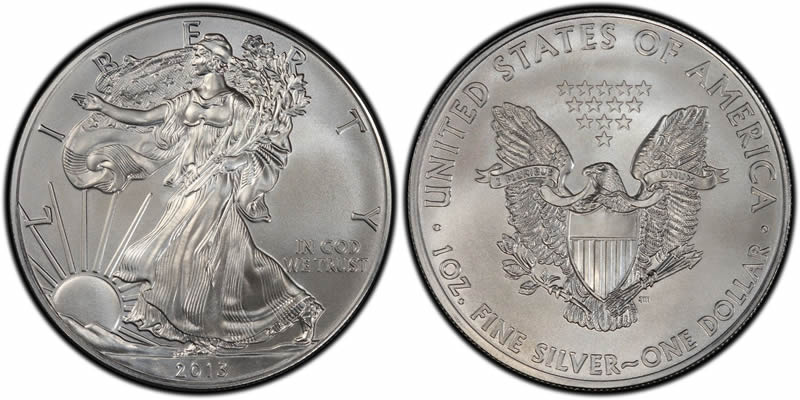 2013 Bullion American Silver Eagle 