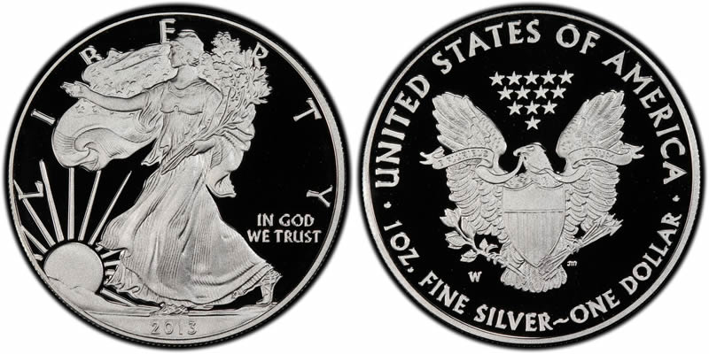 2013 W Proof American Silver Eagle 